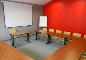 Sala czerwona ośrodka Europrofes Katowice