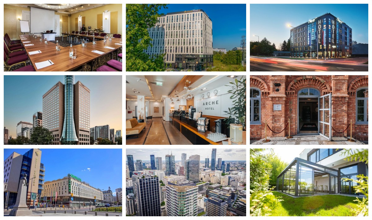 Top 10 hoteli w Warszawie idealnych na imprezy firmowe i bankiety