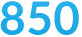 850 obiektów