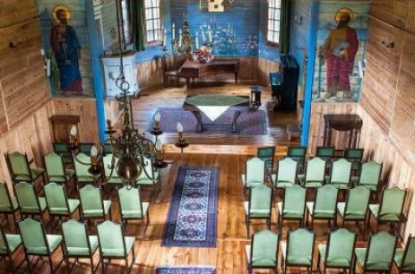 Sala konferencyjna Sala górna w Kościółku w Pensjonat Uroczysko Zaborek Janów Podlaski