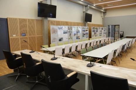 Sala konferencyjna Sala B w Centrum Konferencyjno-Wystawienniczym w Centrum Konferencyjno-Wystawiennicze Instytutu Badawczego Leśnictwa Warszawa