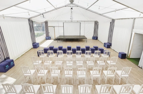 Sala konferencyjna Namiot Bakietowy w Klub Mila Kamień Ruciane-Nida