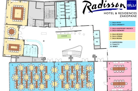 Sala konferencyjna Rysy + Granaty w Radisson Blu Hotel & Residences Zakopane Zakopane
