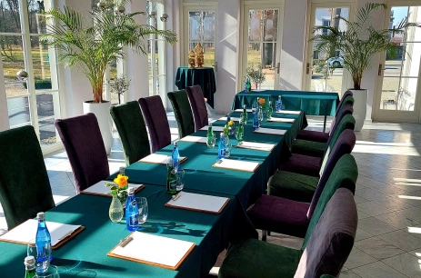 Sala konferencyjna Sala konferencyjno-bankietowa Powozownia w Pałac Dąbrówka  Rawicz