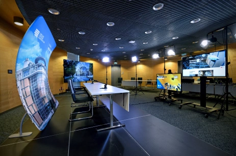 Sala konferencyjna Centrum Prasowe - Studio Streamingowe S4 w LCK Lubelskie Centrum Konferencyjne Lublin
