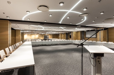 Sala konferencyjna Zespół sal konferencyjnych S7ABCD z systemem ścian mobilnych w LCK Lubelskie Centrum Konferencyjne Lublin