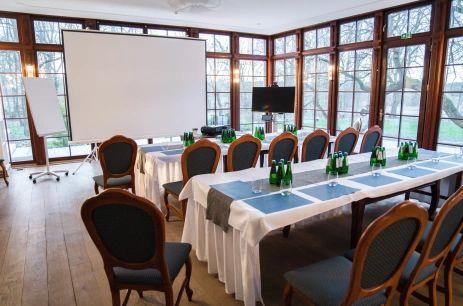 Sala konferencyjna Oranżeria w Pałac Godętowo Hotel Restauracja & Events Łęczyce