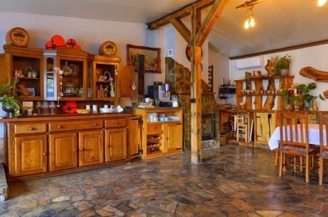 Sala konferencyjna Sala Kominkowa w Agroturystyka Mirabelkowe Zacisze Jasieniec