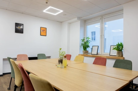 Sala konferencyjna Sala konferencyjna 140 w CoSpot Office & Coworking Łódź