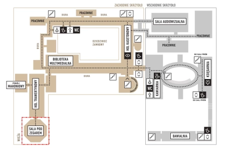 Sala konferencyjna Sala pod Zegarem w Centrum Kultury ZAMEK w Poznaniu Poznań