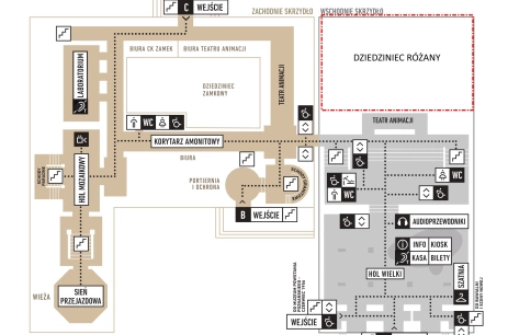 Sala konferencyjna Dziedziniec Różany w Centrum Kultury ZAMEK w Poznaniu Poznań
