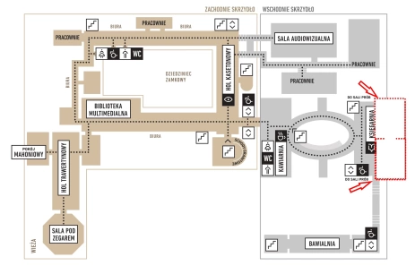 Sala konferencyjna Sala Prób 1 w Centrum Kultury ZAMEK w Poznaniu Poznań