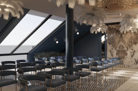 Sala konferencyjna Sala z widokiem na morze w Cristal Baltic Apart Hotel Ustka