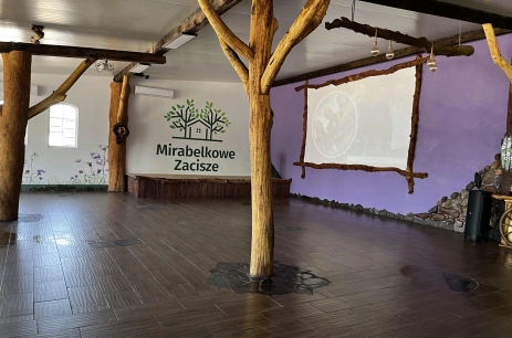 Sala konferencyjna Stodoła w Agroturystyka Mirabelkowe Zacisze Jasieniec
