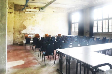 Sala konferencyjna Hala Mechaników w ARCHE Fabryka Samolotów w Mielnie Mielno