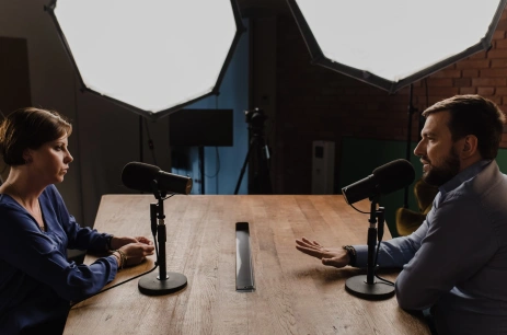 Sala konferencyjna Studio podcastowo-streamingowe w Centrum Kreatywności Targowa Warszawa