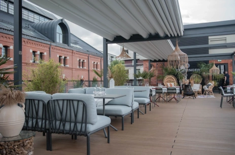 Sala konferencyjna ROOFTOP Dock19 w Restauracja DOCK19 by Mateusz Gessler Warszawa