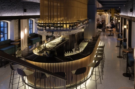 Sala konferencyjna Bar Koktajlowy w Restauracja DOCK19 by Mateusz Gessler Warszawa