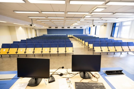 Sala konferencyjna 1.18 w Centrum Dydaktyczne Uniwersytetu Medycznego w Łodzi Łódź