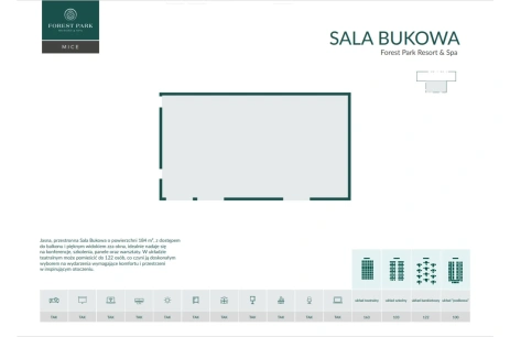 Sala konferencyjna Sala Bukowa w Forest Park Resort & SPA Świeradów-Zdrój