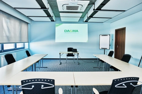 Sala konferencyjna A2 w DAGMA Szkolenia IT Katowice