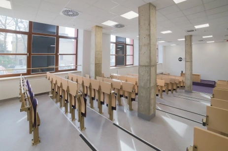 Sala konferencyjna Aula A02 - ul. Sterlinga 26 w Akademia Humanistyczno-Ekonomiczna w Łodzi Łódź