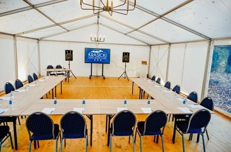 Sala konferencyjna Namiot bankietowy w Krasicki Hotel Resort & Spa Świeradów-Zdrój