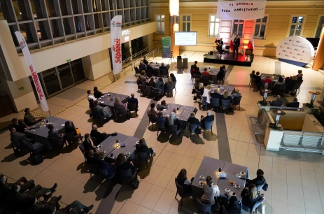 Sala konferencyjna Hol wystawienniczy im. Pelagii Majewskiej w Legnicka Specjalna Strefa Ekonomiczna S.A. Legnica