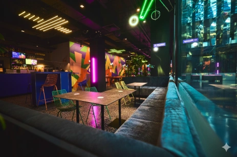 Sala konferencyjna Zagrywki - cała przestrzeń w Zagrywki Activity Bar Wrocław