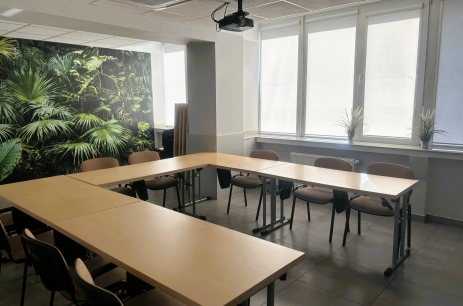 Sala konferencyjna Sala ZIELONA w MONIUSZKI 7 Centrum biurowo-szkoleniowe PIERWSZY WYNAJEM SALI ZA PÓŁ CENY Katowice