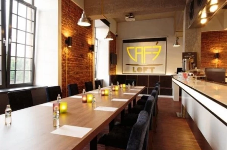 Sala konferencyjna Sala Loft Cafe  w Loft Aparts Łódź