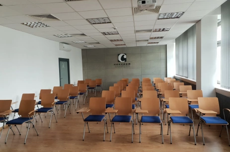 Sala konferencyjna Sala 033 w Centrum Kongresowe Uniwersytetu Rolniczego Kraków