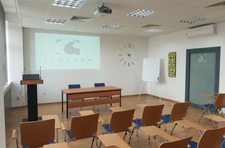 Sala konferencyjna Sala 033 w Centrum Kongresowe Uniwersytetu Rolniczego Kraków