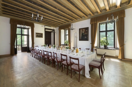 Sala konferencyjna Sala Marceliny Czartoryskiej w Centrum Konferencyjne Willa Decjusza Kraków