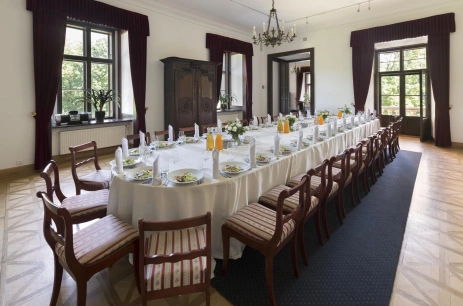 Sala konferencyjna Sala Lubomirskich w Centrum Konferencyjne Willa Decjusza Kraków