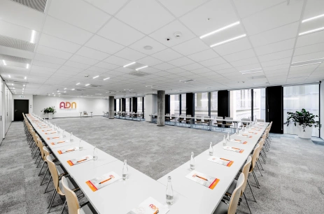 Sala konferencyjna Sala Szkoleniowa 1 (A+B) w ADN Centrum Konferencyjne Warszawa
