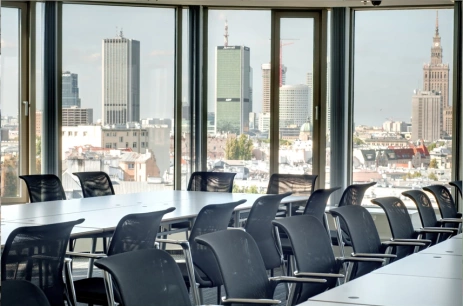Sala konferencyjna Duża Sala Konferencyjna 100m2 w WE EVENT Zebra Tower Warszawa