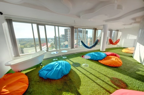 Sala konferencyjna Laboratorium Kreatywne w WE EVENT Zebra Tower Warszawa