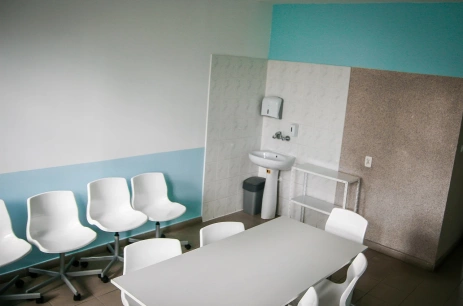 Sala konferencyjna Sala Niebieska  w Centrum Przedsiębiorczości i Biznesu Dąbie Wrocław