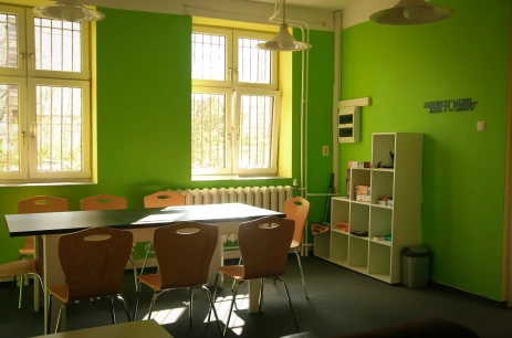 Sala konferencyjna Sala Zielona (parter) w Centrum Przedsiębiorczości i Biznesu Dąbie Wrocław