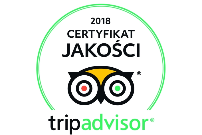 Hotel Afrodyta Business & Spa zdobył Certyfikat Jakości Roku 2018 Strony TripAdvisor!