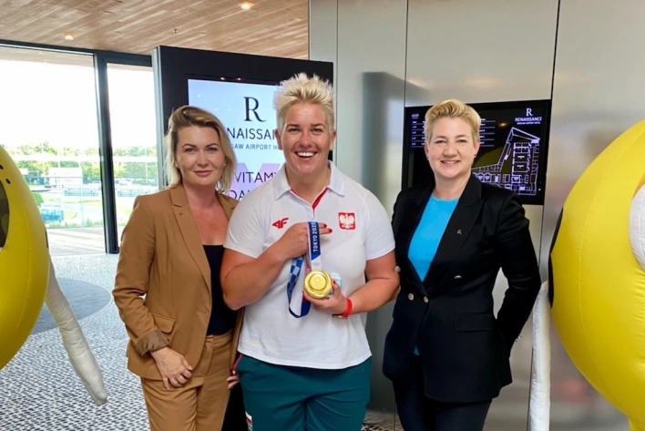 Gorące powitanie w warszawskim hotelu Renaissance naszych olimpijczyków