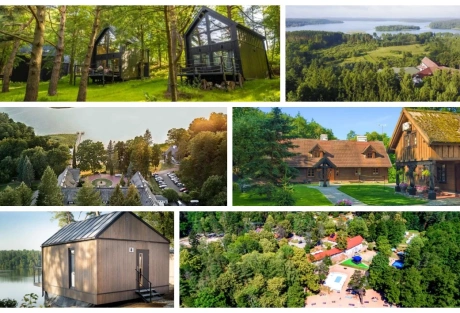 Ekologiczne i plenerowe obiekty eventowe na Mazurach